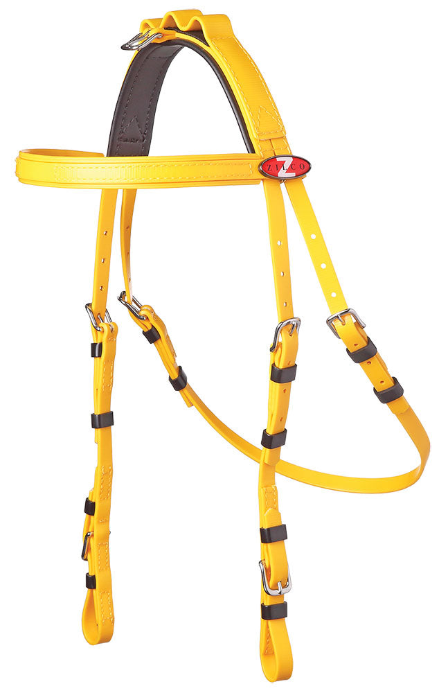 Zilco Open Harness Bridle Yellow Cob