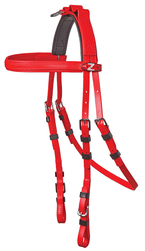 Zilco Open Harness Bridle Red Full Size