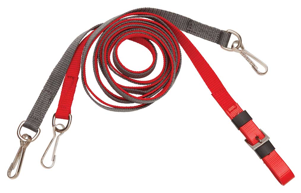 Zilco Automatic Headcheck Straps Only Red and Grey