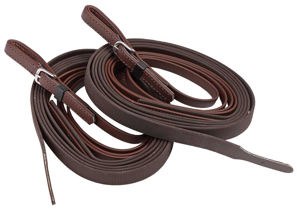 Zilco Plain Z-Grip Reins Brown