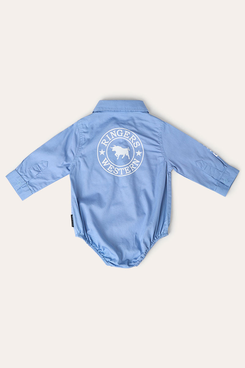 Ringers Western Howdy Tot Babies LS Workshirt Romper