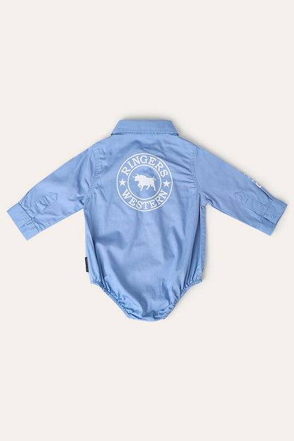Ringers Western Howdy Tot Babies LS Workshirt Romper