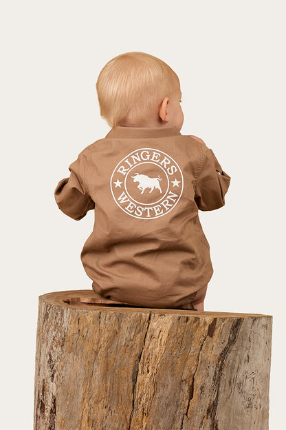 Ringers Western Howdy Tot Babies LS Workshirt Romper