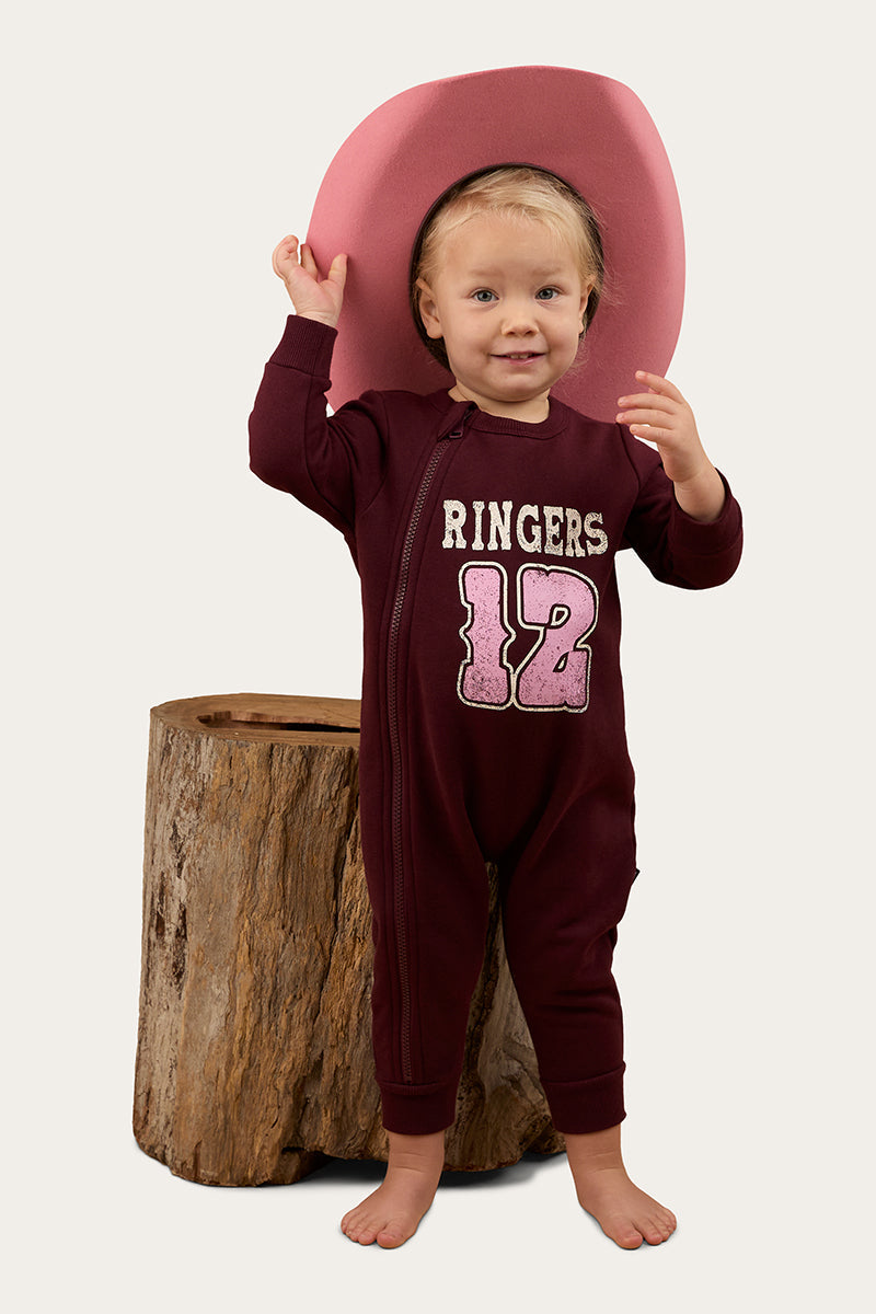 Ringers Western Moto Babies Fleece LS Zip Onsie