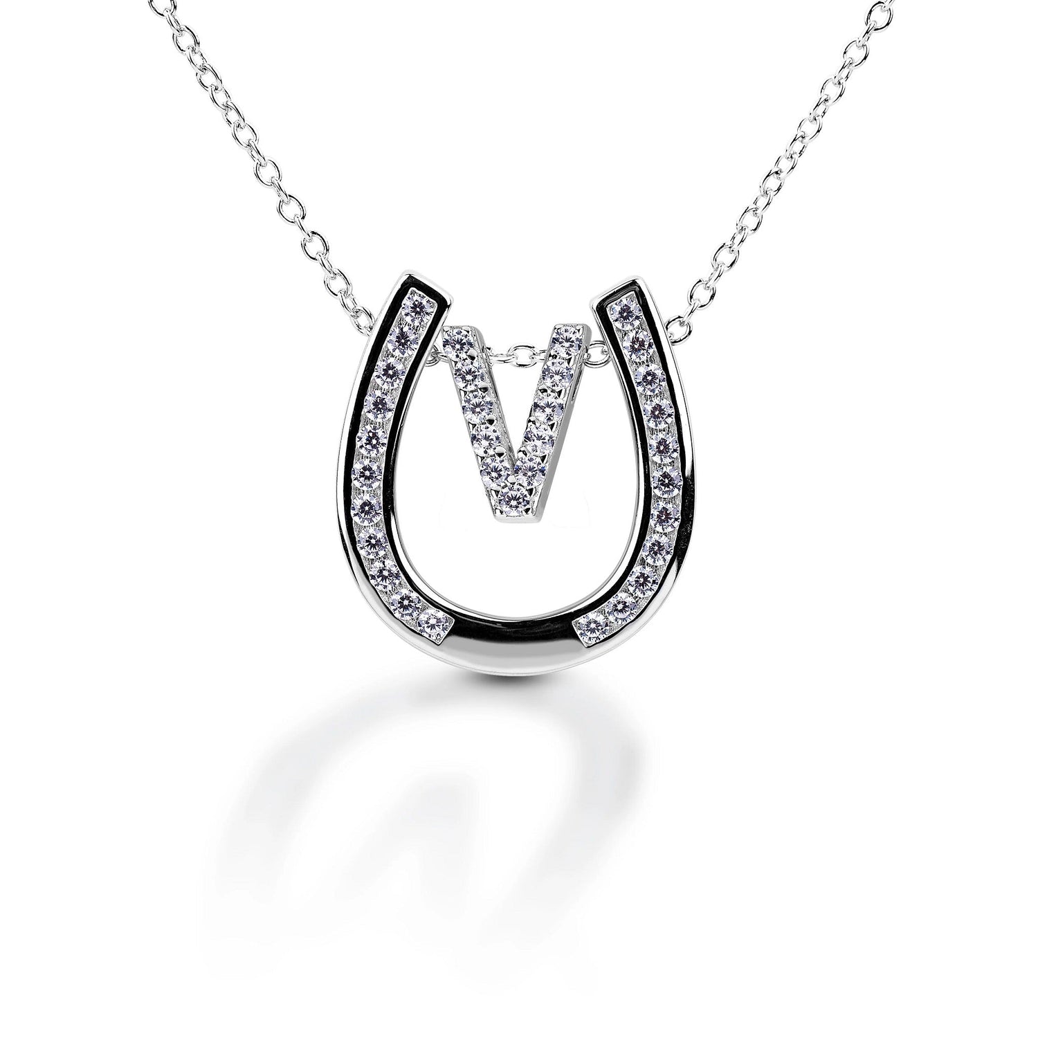 Kelly Herd Personalised Initial Horseshoe Necklace