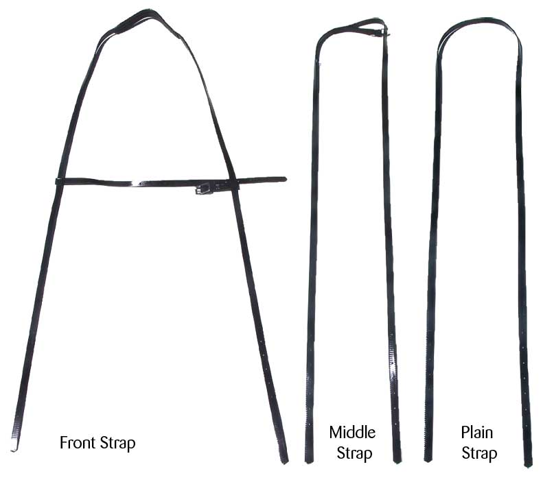 Zilco Sydney Style Carry Straps Black Long