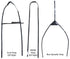 Zilco US Style Hangers Black Full Size
