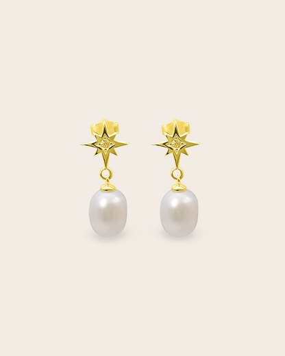 Whistle &amp; Pop Starkeeper Southern Star Pearl Drop Earrings