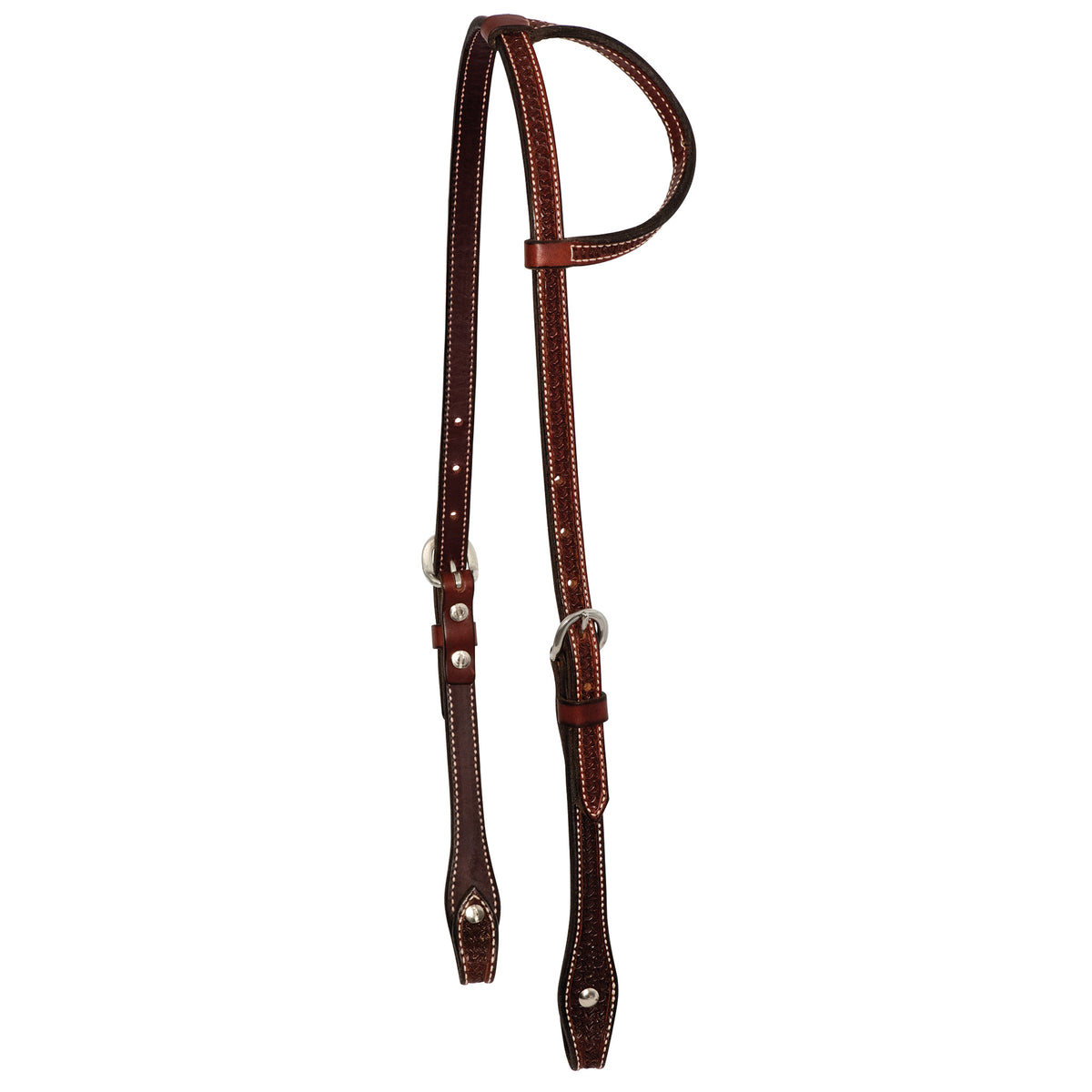 Zilco Rosewood Spider Stamp Single Ear Headstall
