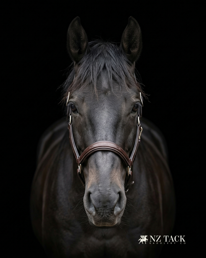 NZ Tack Padded Leather Halter