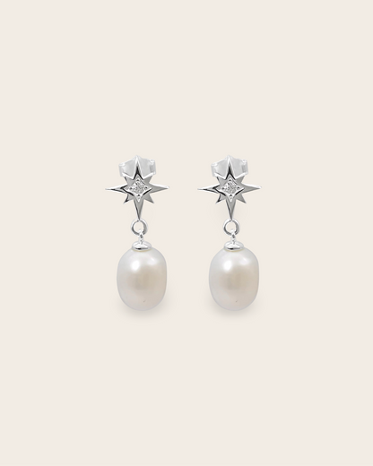 Whistle &amp; Pop Starkeeper Southern Star Pearl Drop Earrings