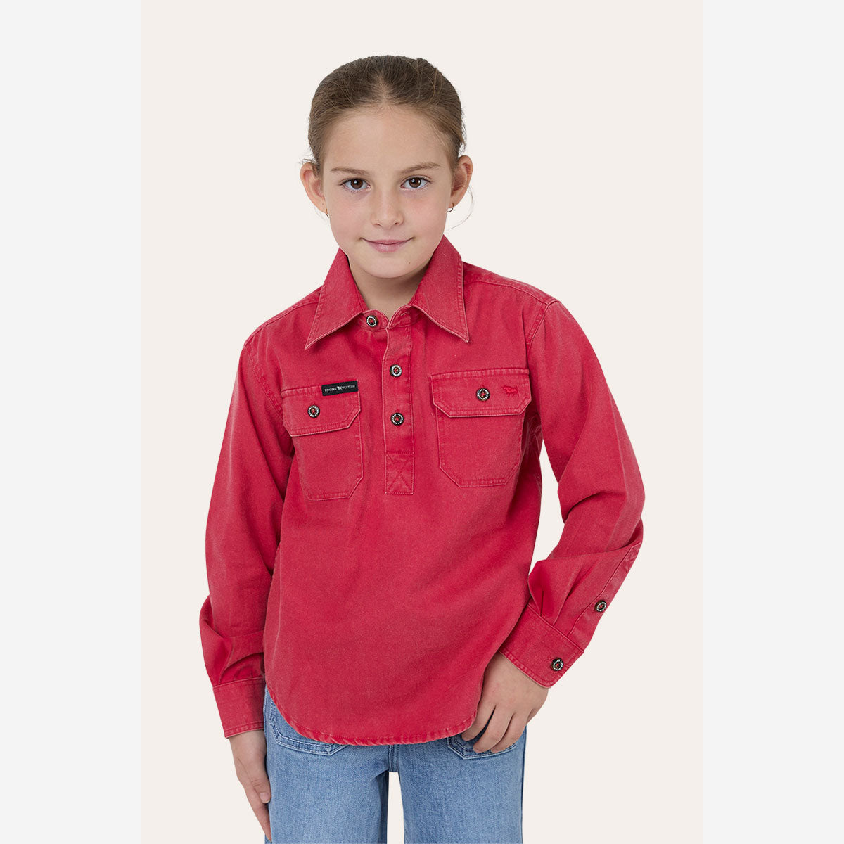Ringers Western Ord River Rugged Kids Unisex Work Shirt