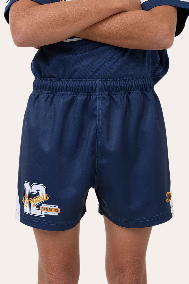 Ringers Western Since 2012 Unisex Youth Footy Short - College Navy