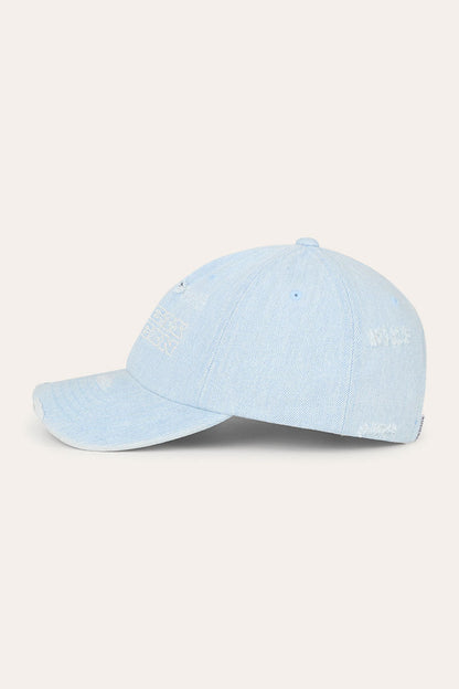 Ringers Western Distressed Denim Baseball Cap