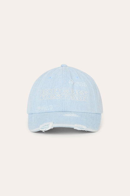 Ringers Western Distressed Denim Baseball Cap