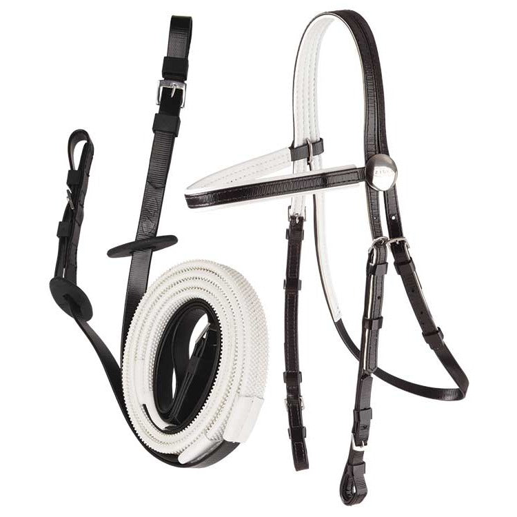 Zilco Race Bridle &amp; Buckle Reins Black