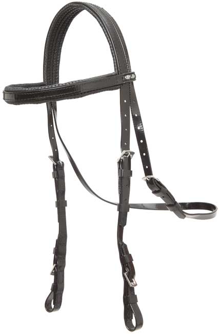 Zilco Padded Bridle Headpiece Black