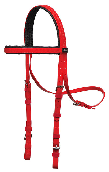 Zilco Padded Bridle Headpiece Red