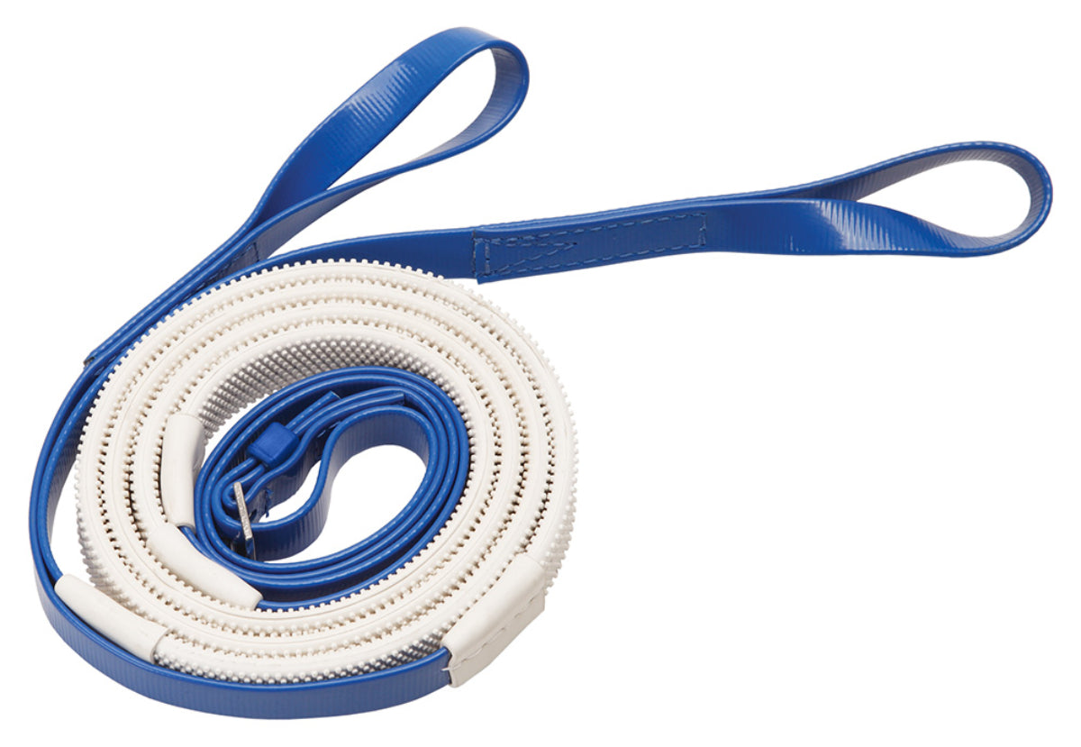 Zilco Race &amp; Exercise Reins 16mm / Loop End (White Grip) / Royal Blue