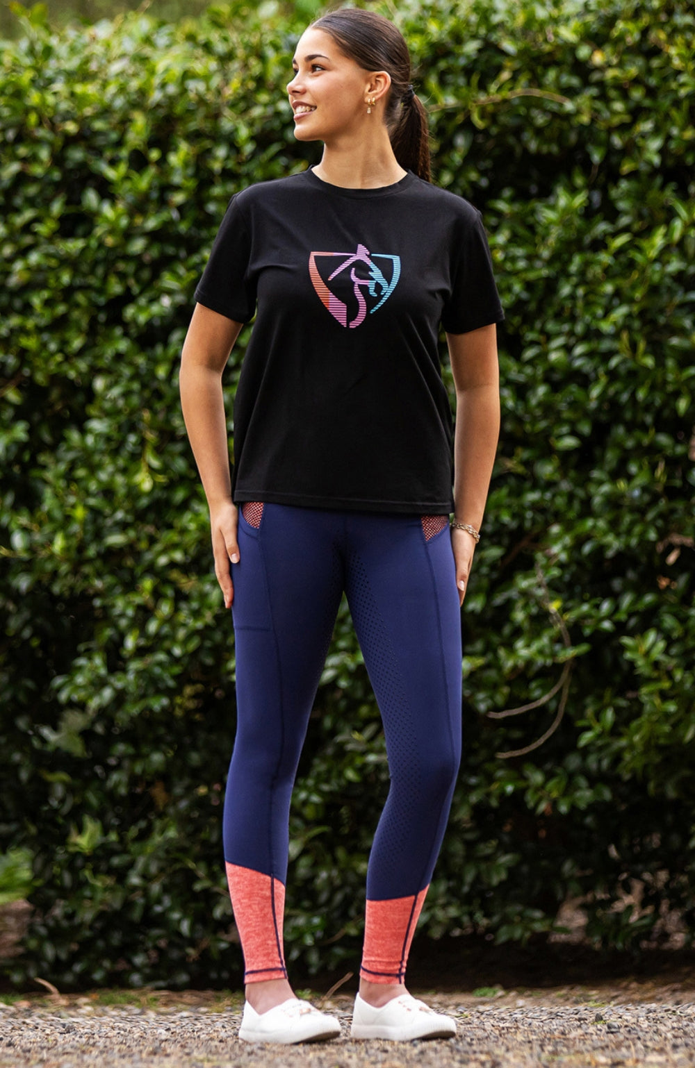 BARE Equestrian Neon Logo T-Shirt