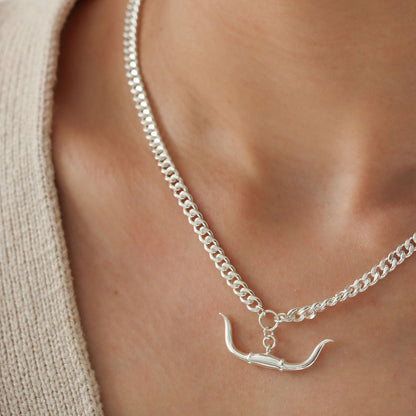 Whistle &amp; Pop Trailblazer Longhorn Necklace