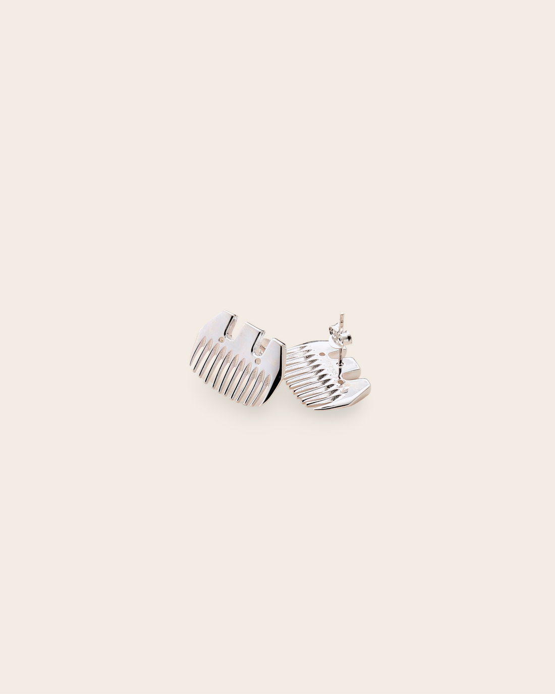 Whistle &amp; Pop Heritage Wool Comb Studs