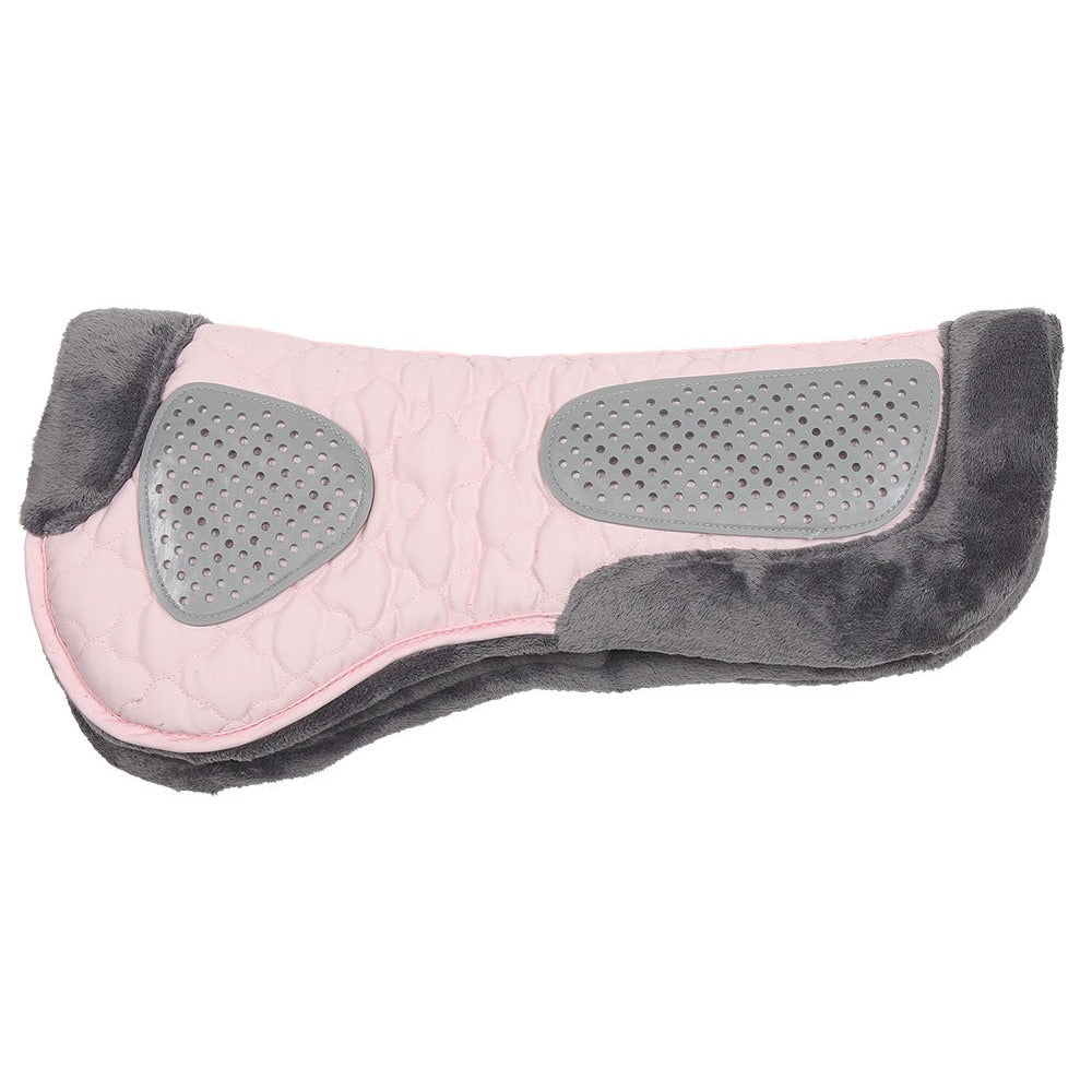 Zilco Fleece/Gel Half Pad Pink/Grey