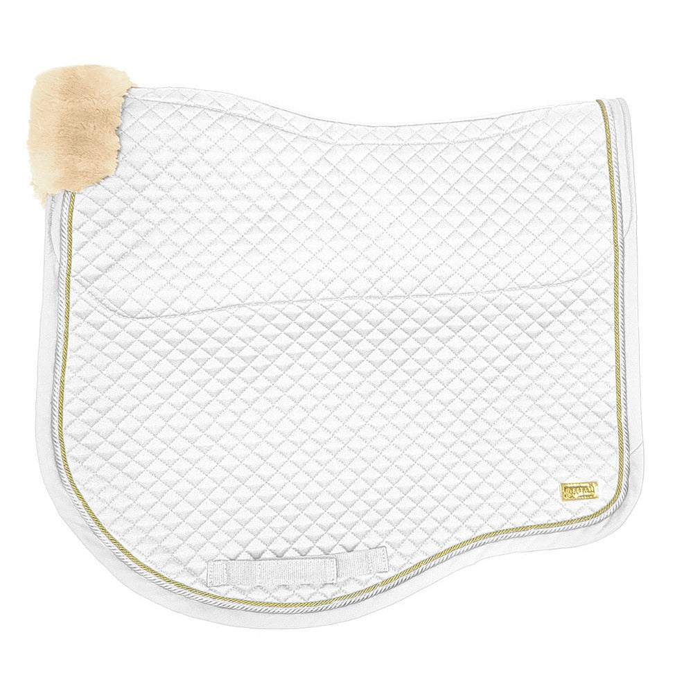 Zilco Estate Fleece Dressage Saddlecloth White/Cream