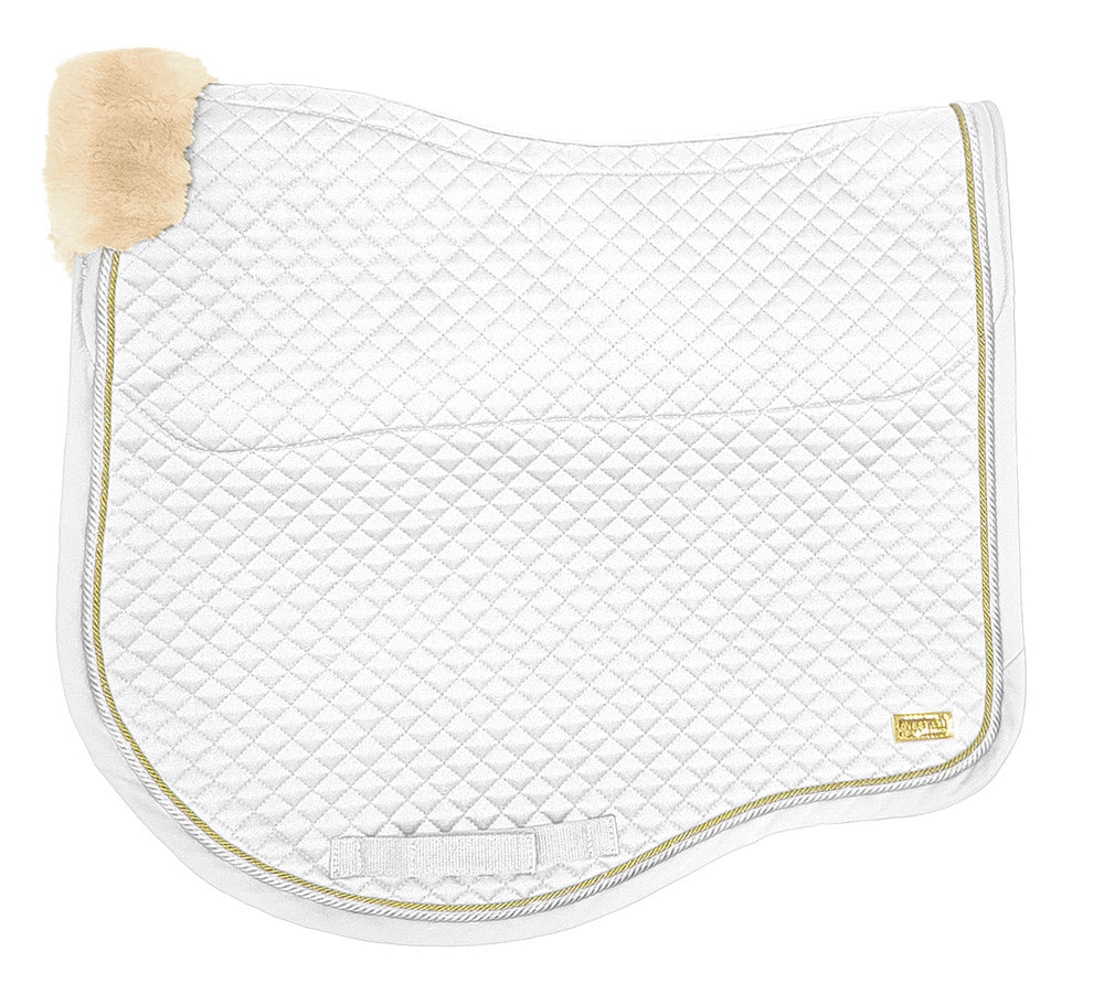 Zilco Estate Fleece Dressage Saddlecloth White/Cream