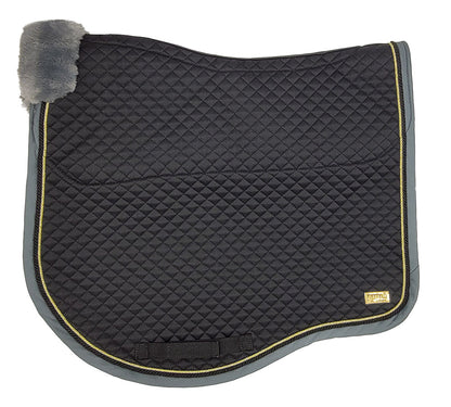 Zilco Estate Fleece Dressage Saddlecloth Black/Grey