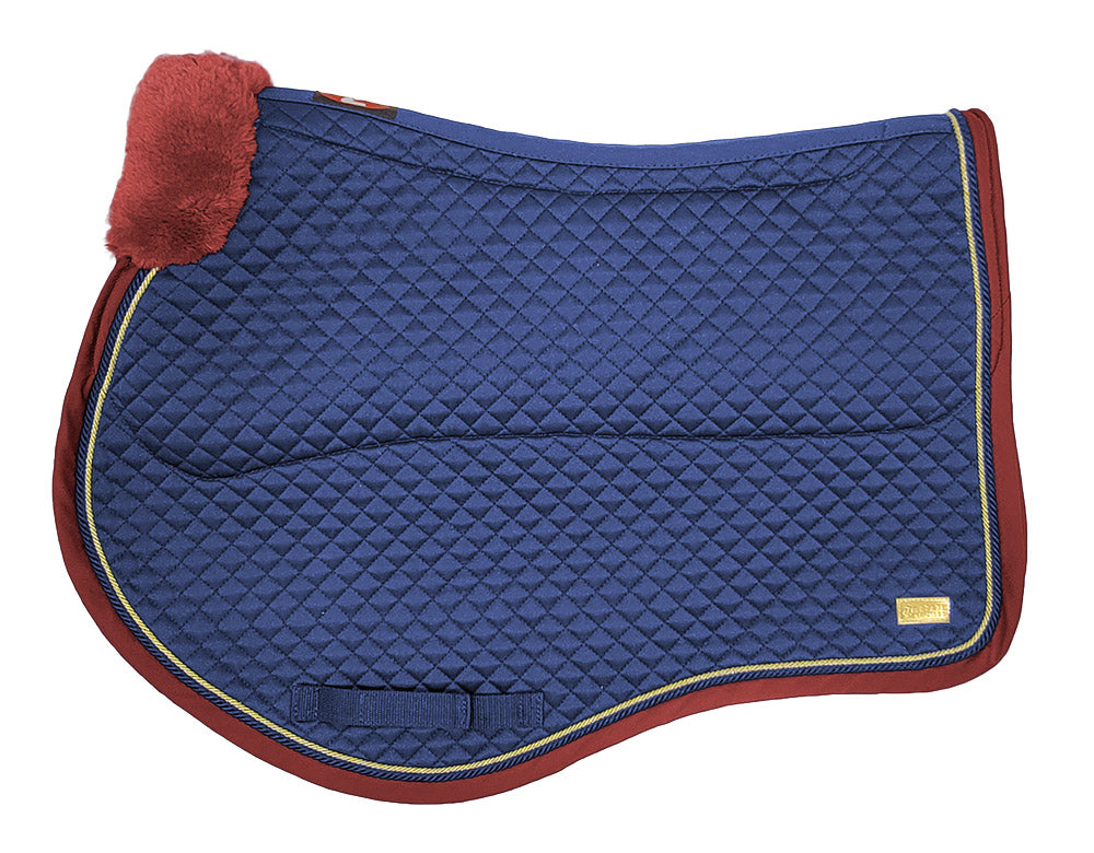 Zilco Estate Fleece Jump Saddlecloth Navy/Burgundy