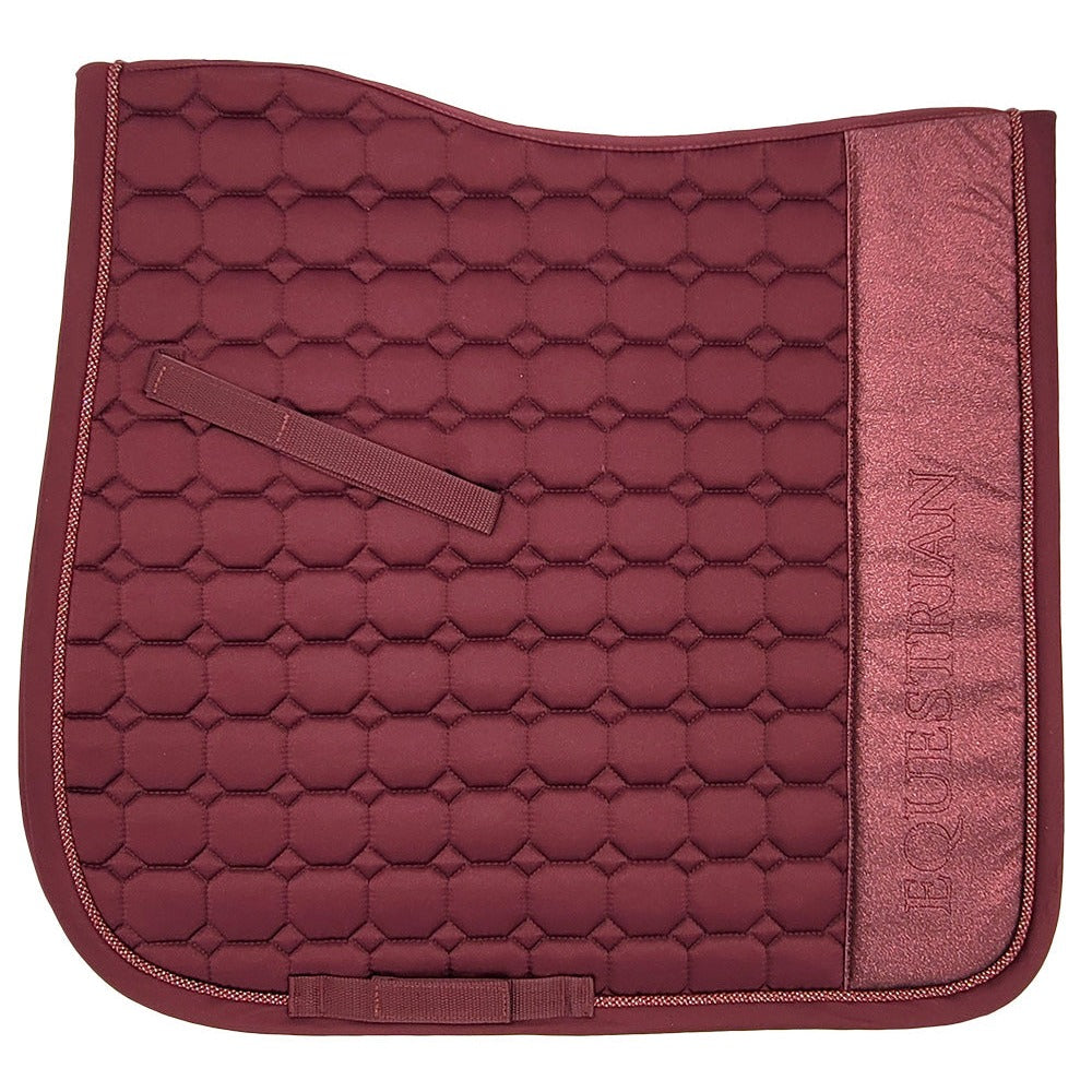 Zilco Dazzle Equestrian Saddlecloth Burgundy