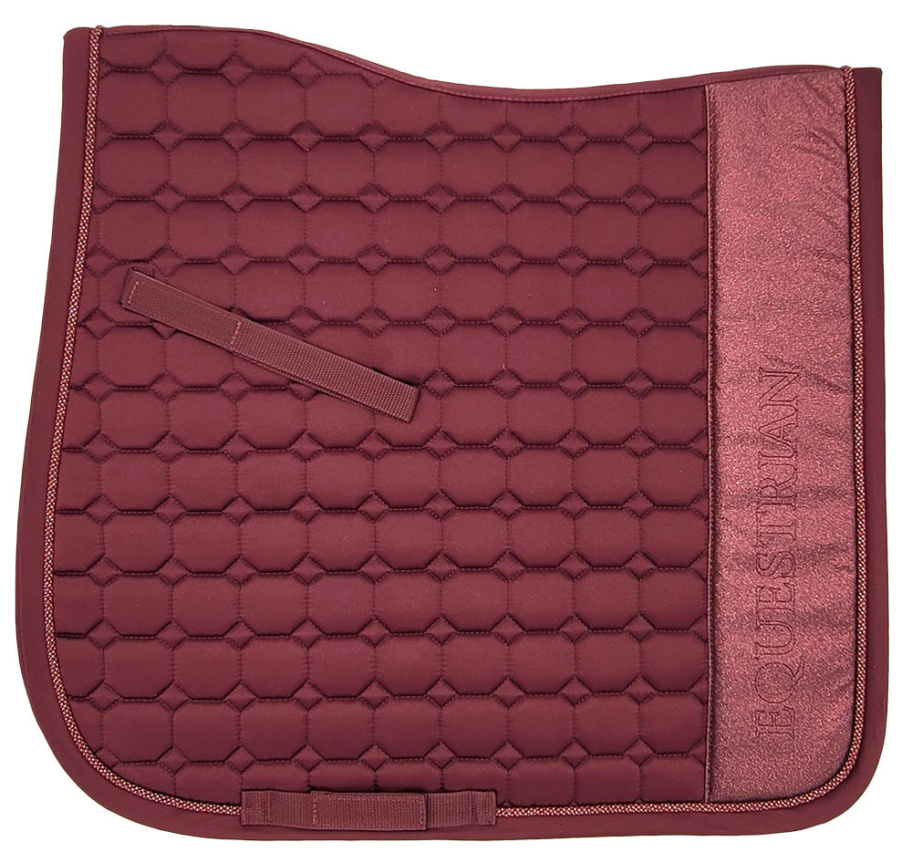 Zilco Dazzle Equestrian Saddlecloth Burgundy