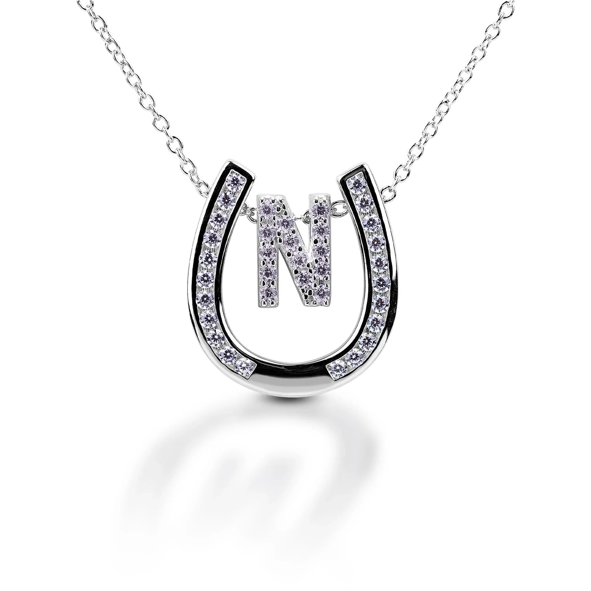 Kelly Herd Personalised Initial Horseshoe Necklace
