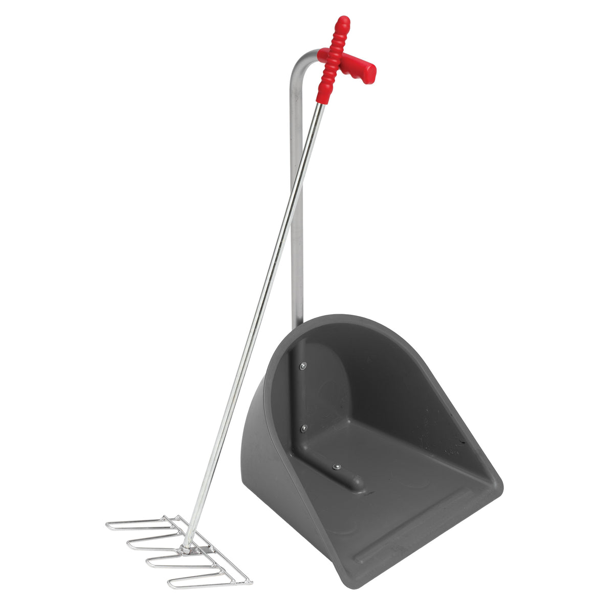 Zilco Long Handle Pooper Scoop and Rake Black