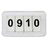 Woof Wear Saddlecloth Number Holder White 4 digit