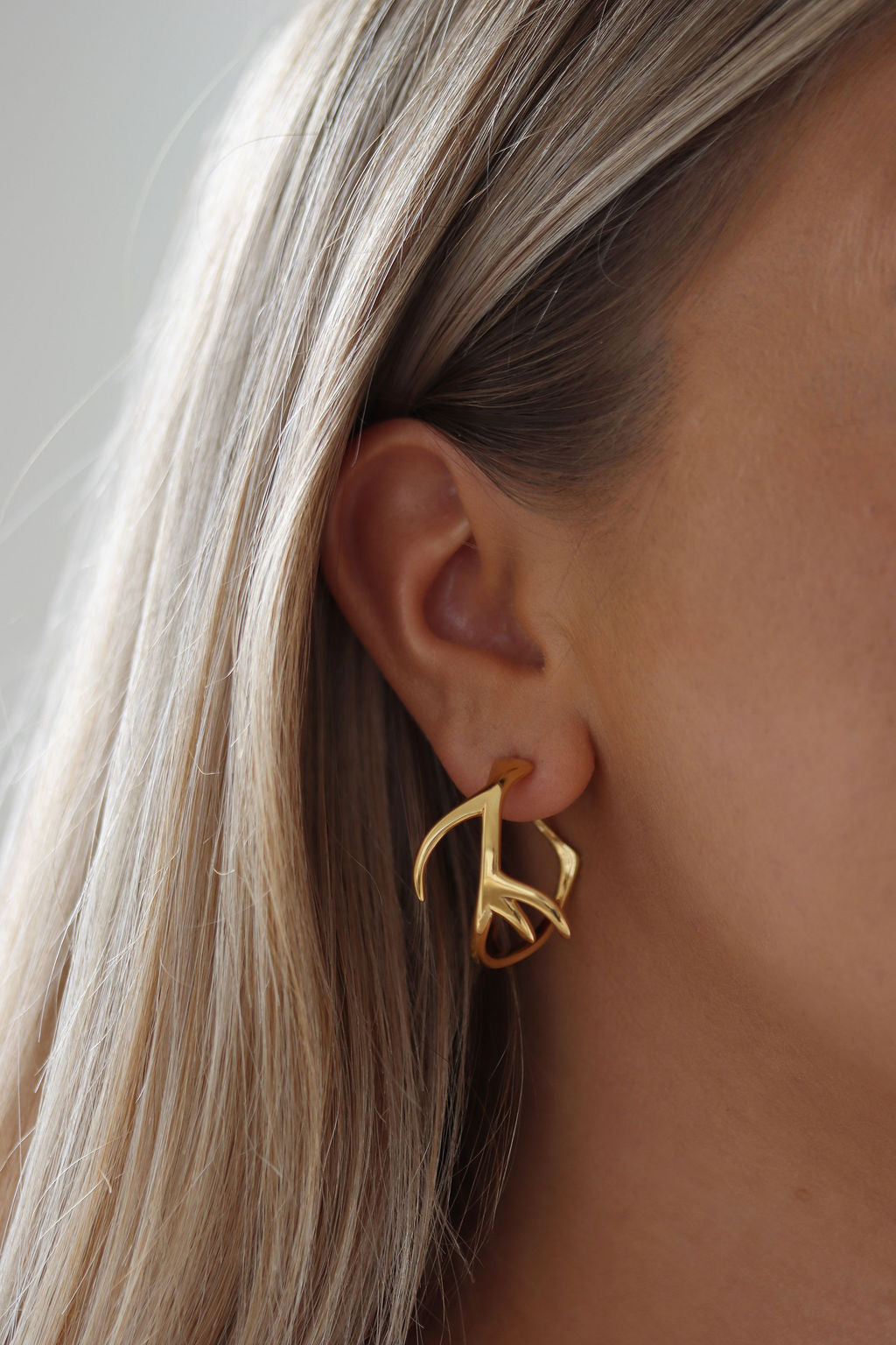 Whistle &amp; Pop Antler Hoop Earrings