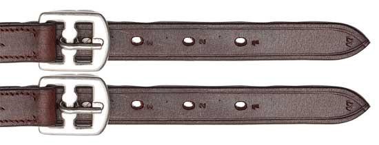 Aintree Plain Stirrup Leathers Havana Short