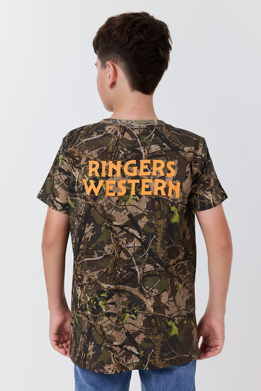 Ringers Western Find Me Youth Boys Camo T-Shirt