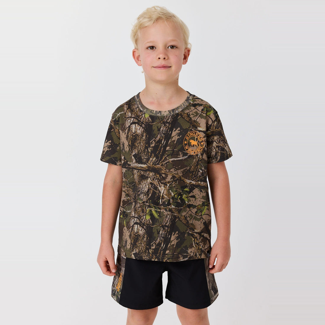 Ringers Western Find Me Kids Boys Camo T-Shirt