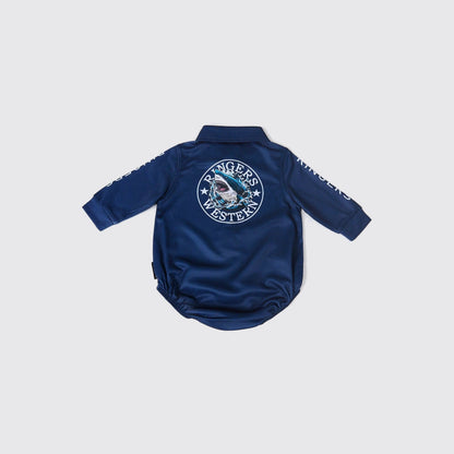 Ringers Western Man-Eater Babies Boys Fishing Jersey Romper