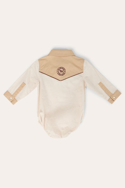 Ringers Western Beau Babies Boys Western Shirt Romper