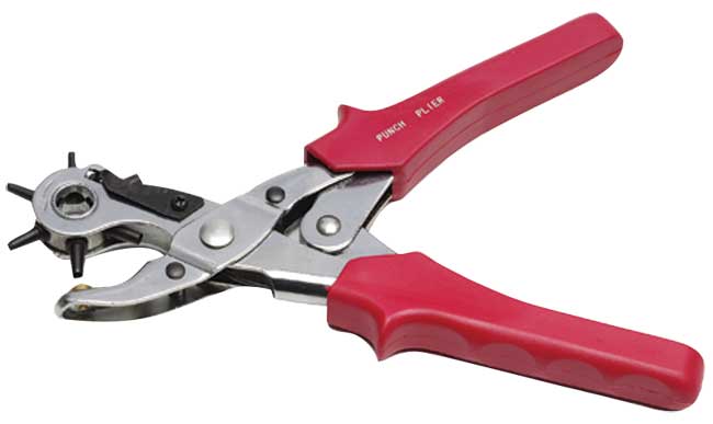 Zilco Revolving Punch Plier Action Red