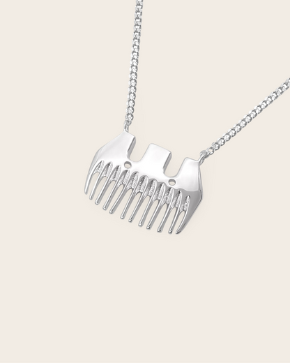 Whistle &amp; Pop Heritage Wool Comb Necklace