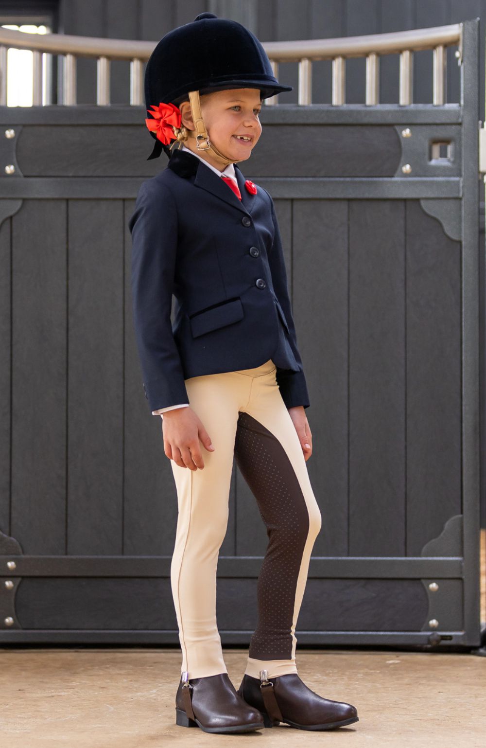 Bare Equestrian Youth 2-Tone Competition Tights