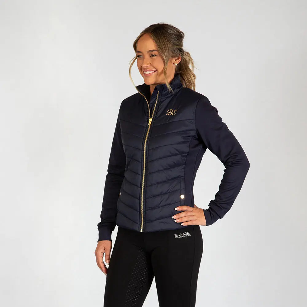 BARE Equestrian Winter Series Sovereign Slimline Padded Jacket - Midnight Blue