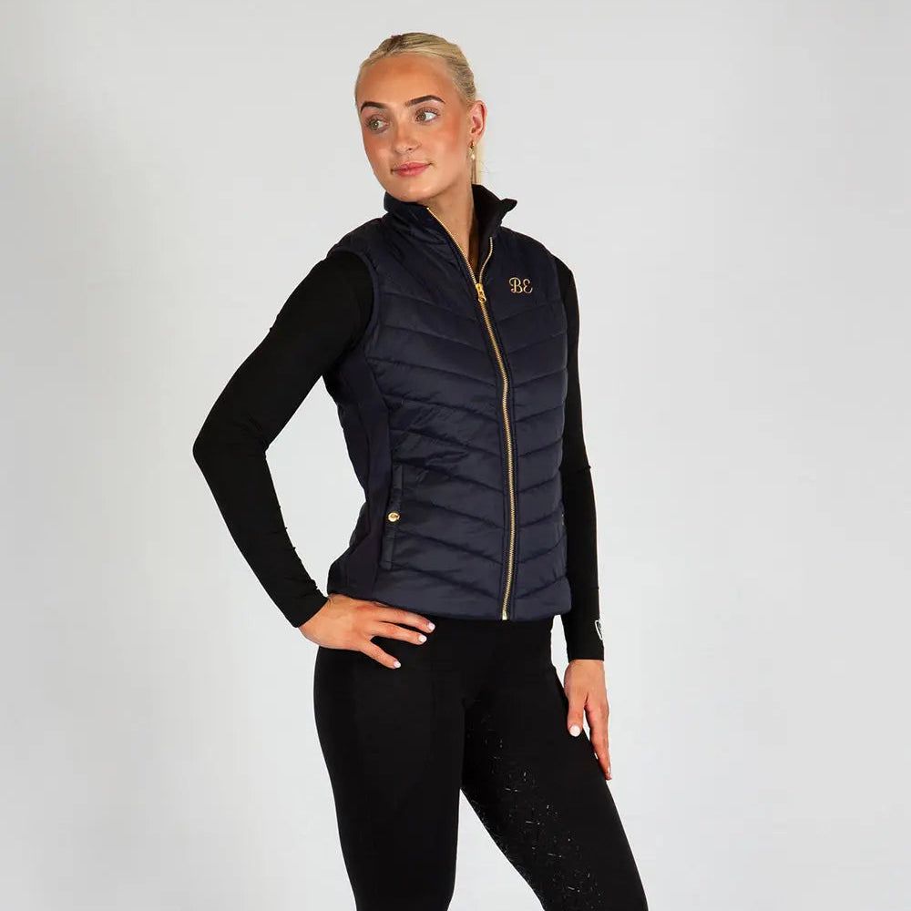 BARE Equestrian Winter Series Sovereign Slimline Padded Vest - Midnight Blue