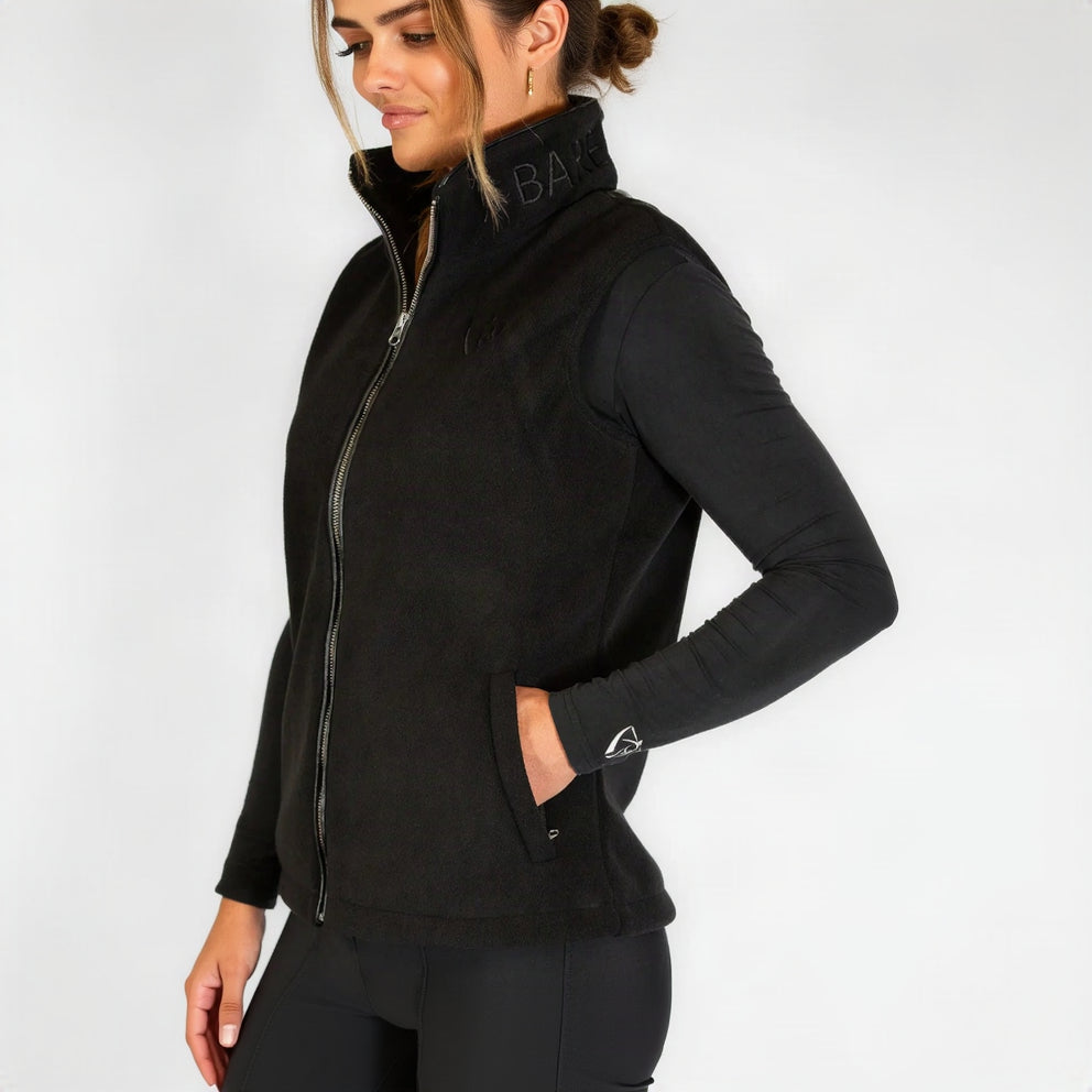 BARE Equestrian Winter Series Manor Teddy Vest - Black