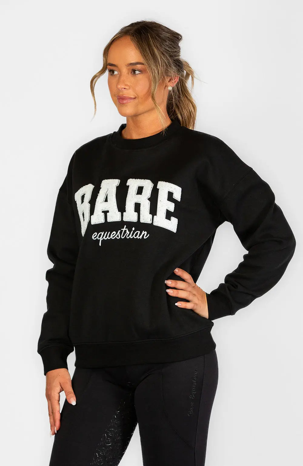 BARE Equestrian Academy Sweater - Black/White