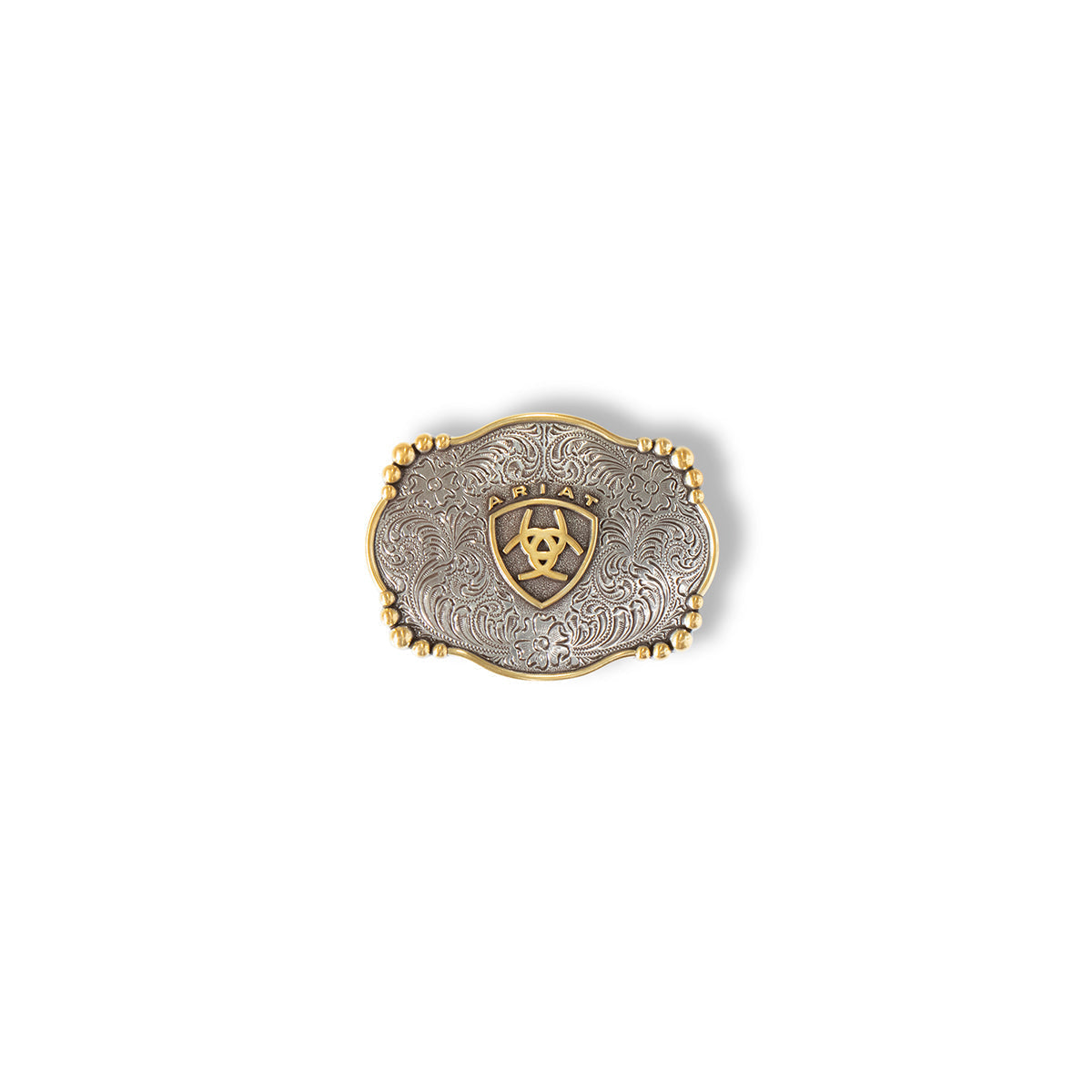 Ariat Rectangle Smooth Edge Floral Buckle